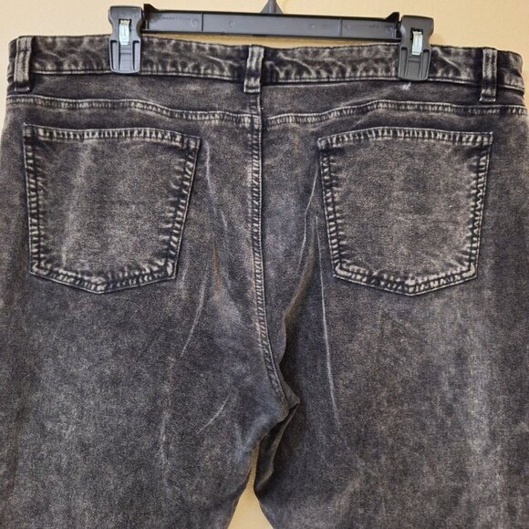 Eileen Fisher Womens Velveteen Mineral Charcoal Wash Skinny Jeans Size 14 - Picture 4 of 9